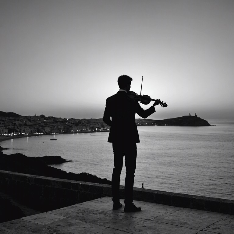 This musical piece merges the fiery essence of spanish guitar with the profound mystique of middle eastern violin, illustrating a saga of yearning that transcends geographic and cultural boundaries, making it an ideal soundtrack for reflective and deep emotional storytelling.