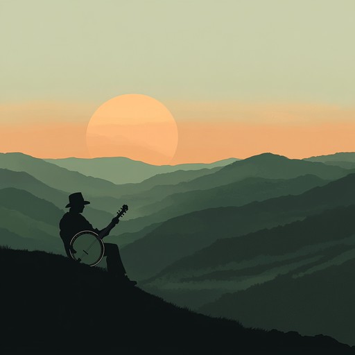 In this track, the banjo intricately weaves traditional appalachian melodies with hints of mysterious allure, reflecting the enchanting serenity and the unseen depths of mist covered mountains during an autumn sunrise. The music captures the essence of a journey through an ancient landscape that whispers tales of yore.