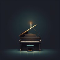 ambient piano elevates a dark mood