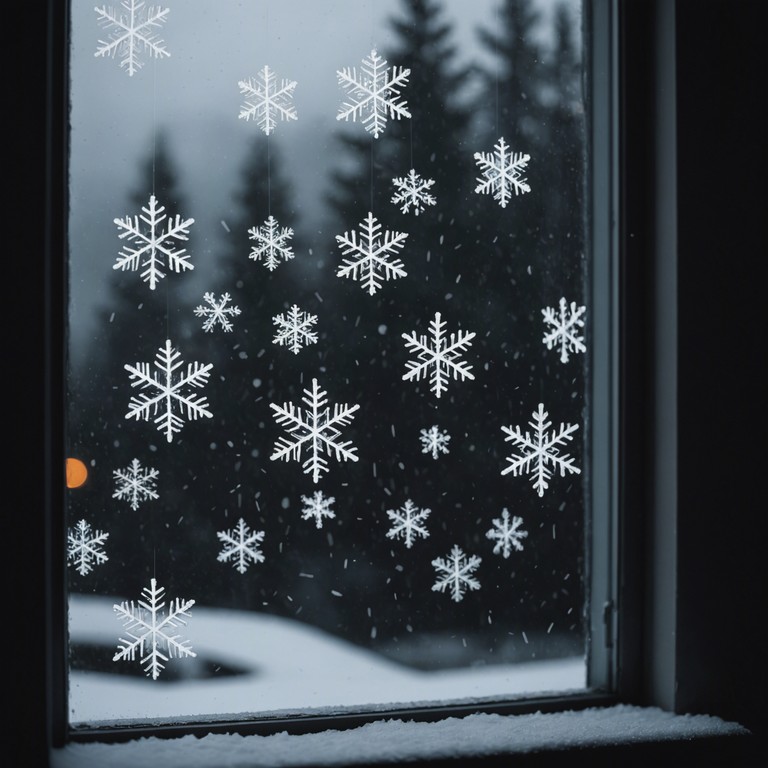 This alternative description emphasizes the unsettling quietness of a snow covered city during the holiday, delving deeper into the emotional dissonance felt by many during what is typically seen as a festive time. The alternate title plays on the idea of soft, hushed conversations or thoughts one might have while walking through a muted, snowy cityscape.