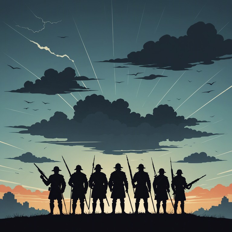 A classical music composition that stirs the soul with its powerful string sections and full orchestral depth, designed to evoke the grandeur and tragedy of fallen warriors and ancient legends