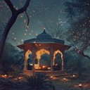 melodic hindustani piece evoking serene dreamy nightfall ambiance