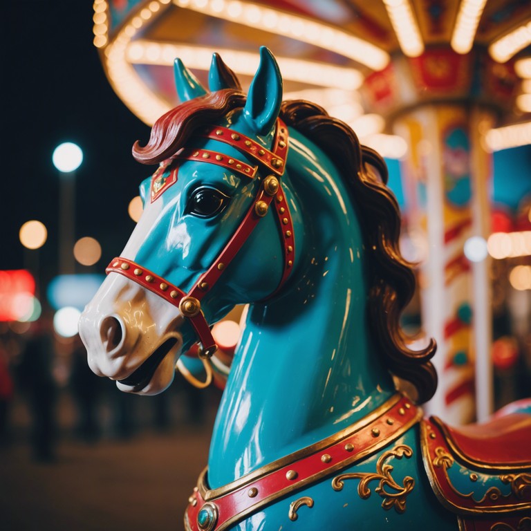 Dive into a musical escapade that mirrors the joy and dynamism of a merry go round at a lively carnival. The same melody reinvented to enhance the magical feeling of a spinning carousel, enhancing the listener’s experience of virtual delight and childlike excitement.