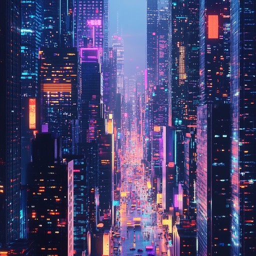 Feel the heartbeat of a sprawling neon metropolis with driven beats and futuristic soundscapes, capturing the intense vibes of a cyberpunk adventure. This instrumental track takes you through towering skyscrapers, shadowy alleys, and buzzing city lights, all with a powerful urgency that defines the essence of cyberpunk. Featuring pulsating synths, hard hitting electronic drums, and atmospheric textures, the composition immerses you in a dystopian world where technology, danger, and excitement collide.