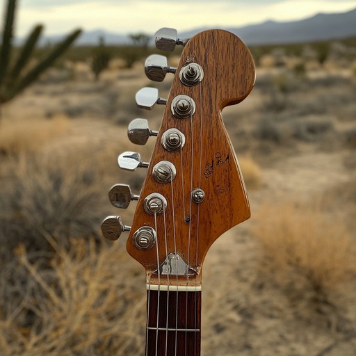 Imagine a muscle car speeding through a vast desert, its rebellious driver fueled by the sounds of heavy, thrilling guitar riffs and the roar of the engine juxtaposed with the tranquility of the wilderness.