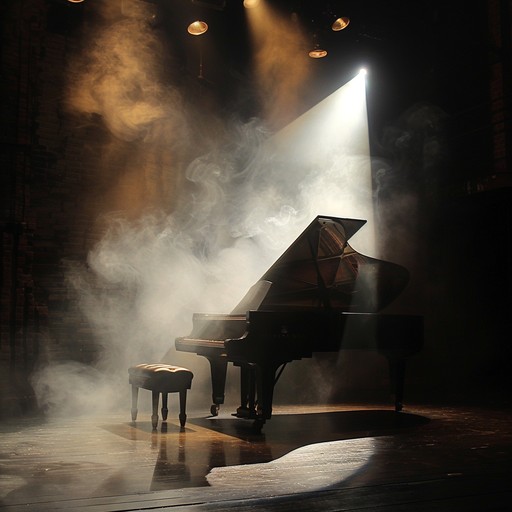 Transport to a smoky cabaret where a grand piano commands the stage. The music unfolds with an air of mystery and drama, punctuated by deep, brooding chords and passionate flourishes. Each note invites you into a sultry atmosphere of intrigue and emotion, captivating every listener.