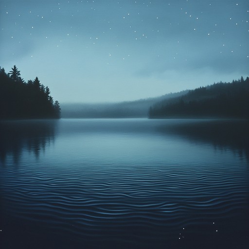 Immerse yourself in a peaceful exploration of ambient textures and gentle melodies that evoke the quiet beauty of a starlit night reflected on still waters.