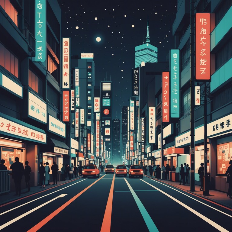 Imagine drifting through the bustling city of tokyo, where the vibrations of deep house music blend with the tranquility of midnight strolls through illuminated streets and quiet, contemplative gardens. This track offers an auditory journey that melds the modern with the traditional, the energetic with the peaceful.