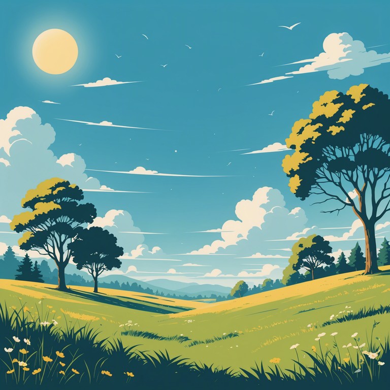 This composition captures the essence of a serene, breezy afternoon using operatic techniques and a laid back approach. The music gently sways like leaves in a soft wind, intertwining operatic structures with light hearted, free spirited melodies. Through delicate instrumental solos, this piece conveys a sense of freedom and ease, ideal for reflective moments or uplifting morning routines.