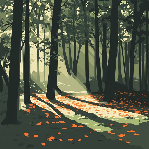 This composition captures the essence of a serene autumn afternoon as leaves drift calmly to the ground, symbolizing change and tranquility. A contemplative acoustic guitar plays softly, drawing the listener into a peaceful state of reflective solitude. The track suggests a gentle transition from summer's end to the welcoming cool embrace of fall.