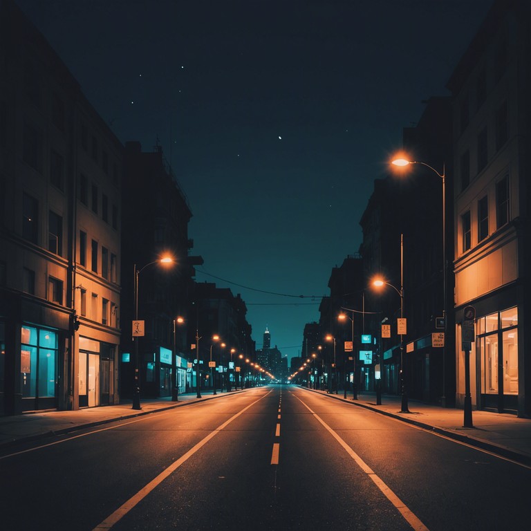 This track captures the essence of a late night cityscape, where the soft glows of streetlights meet the quiet moments of city dwellers reflecting on their day. The track uses minimal instrumental layers to evoke a sense of peace and introspection within the bustling urban environment.