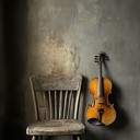 a single violin weaves a tale of loneliness.