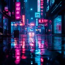 smooth electronic melody inspired by urban nights and neon lights