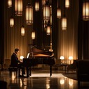 a soothing piano piece reflecting quiet nights in cafés