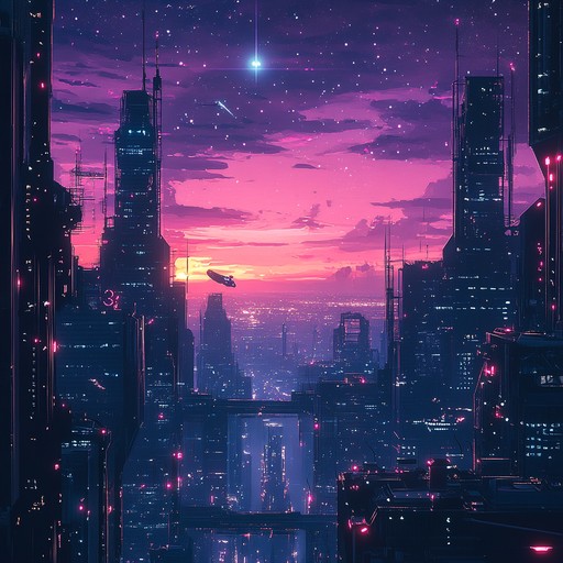 This composition merges soulful rhythms with modern urban and cosmic influences, capturing the essence of a starlit adventure through a future city. The blend of electric guitar and synths creates a nostalgic yet progressive soundscape