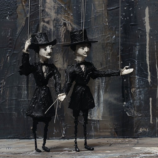 This lively minuet dances with a mischievous energy, as if performed by a troupe of enchanted marionettes. The melody skips and twirls, painting a scene of a moonlit carnival where puppets come to life. Yet beneath the surface, there's an undercurrent of something slightly unsettling, hinting at the mysterious forces that pull the strings.