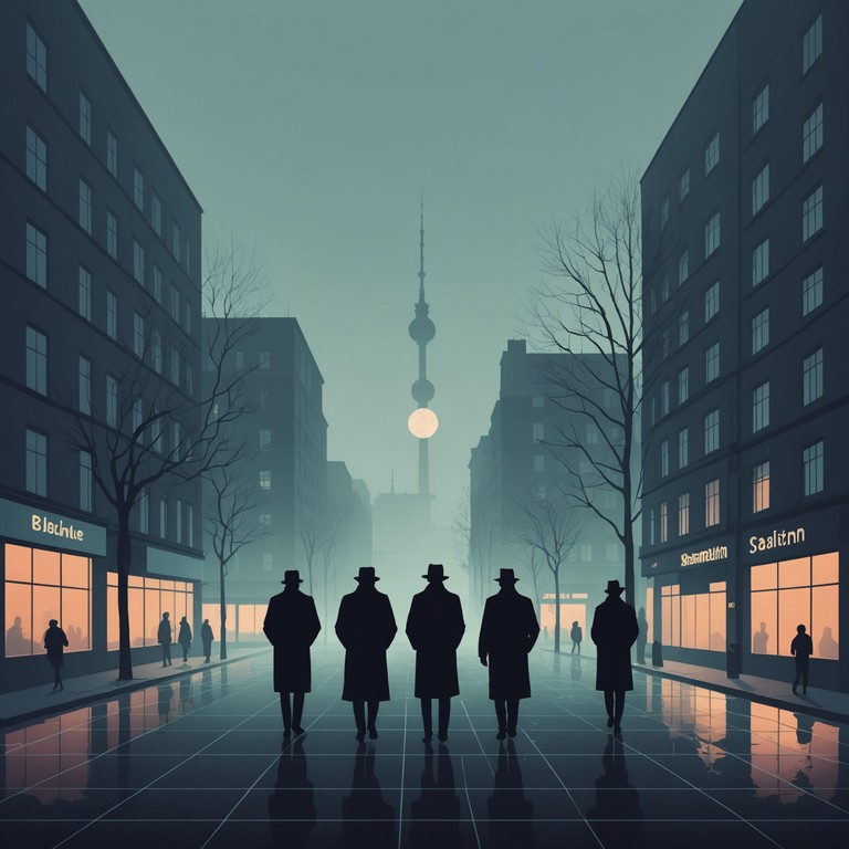 In this eerie musical piece, traditional german schlager rhythms meet haunting undertones and ghostly echoes, crafting an unnerving yet strangely captivating experience. A melancholic accordion plays through misty scenes of a deserted berlin at dusk, evoking a feeling of nostalgia twisted with a sinister whisper.