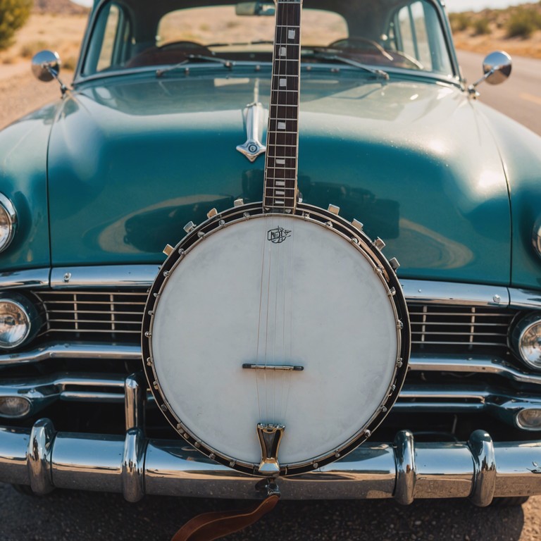 Imagine feeling the pulse of the open road as spirited banjo strings align with a groovy beat, bringing together past and present in a musical celebration of americana. This track is about freedom, open roads, and the joy of journeying.