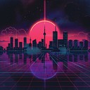 energetic retro vibes with driving synth beats throughout