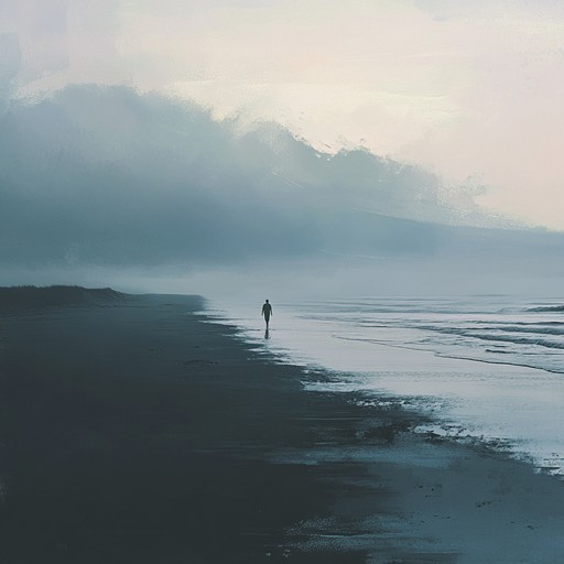 A soulful piece capturing the essence of isolation. Soft piano melodies interplay with gentle ambient textures, evoking wistful memories and a sense of longing. Imagining an endless, empty shore at dusk where only the sound of waves keeps company.