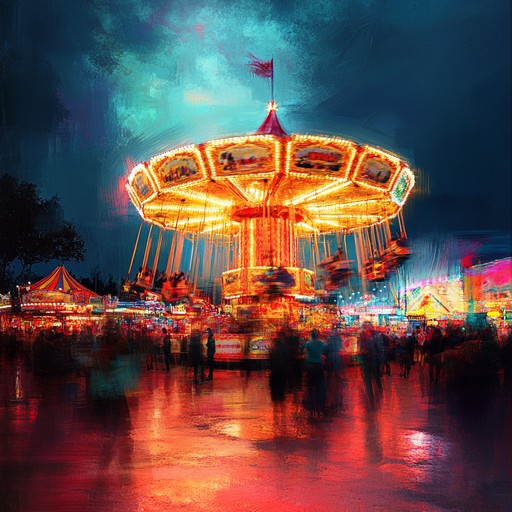 A cheerful and fast paced piece inspired by the festival culture, with swirling rhythms and captivating melodies that transport you to a bustling fairground filled with laughter, rides, and vibrant colors.