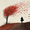 ambient piano and beats reflecting on loss and memory.