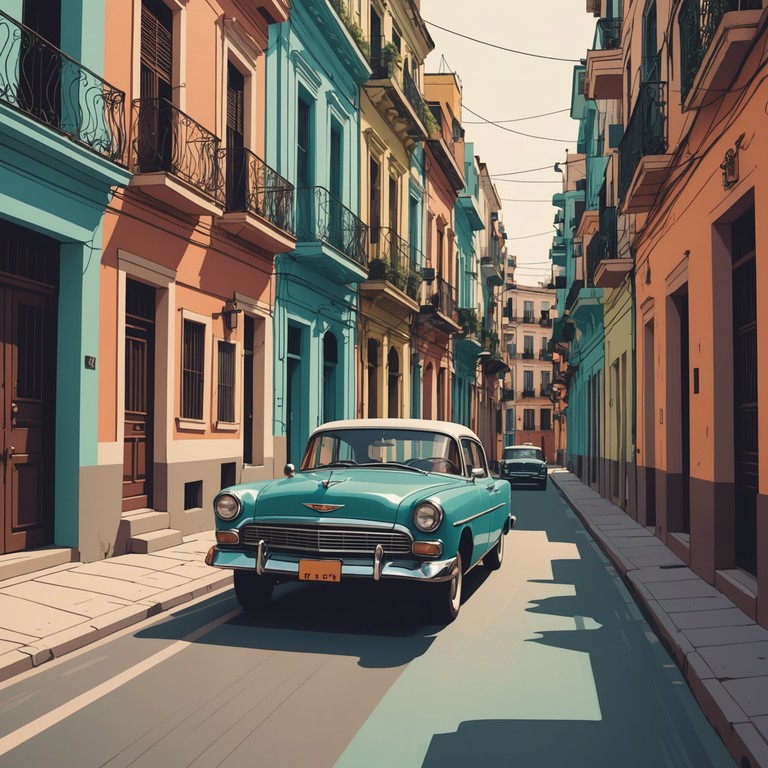 This track mirrors the high energy pulse of havana’s rush hour, combining swift trumpet melodies and latin percussion to depict a suspenseful yet thrilling urban adventure.