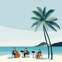 upbeat latin jazz with tropical, festive, vibrant feelings