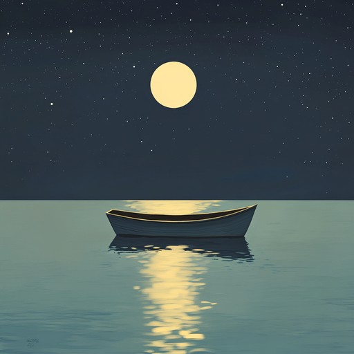 A gentle instrumental piece that captures the essence of longing and solitude, evoking images of a solitary journey across calm and endless seas under a moonlit sky.