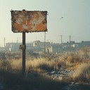 mysterious desolation of an abandoned american desert town