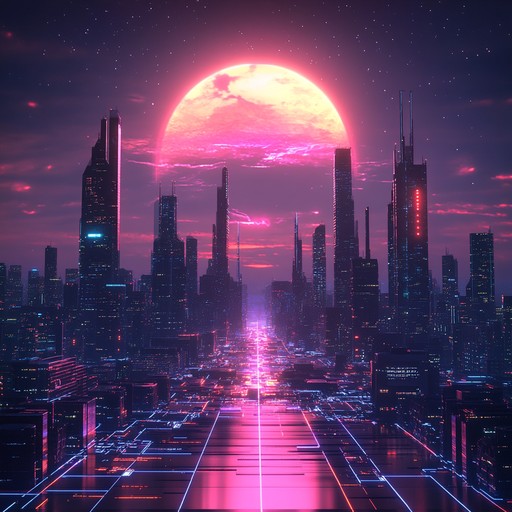 This uplifting cyberpunk melody features ethereal synth waves, pulsating basslines, and shimmering soundscapes. Crafted to evoke hope and transcendence in a futuristic neon lit city, it captures the essence of inspiration in a dystopian realm.