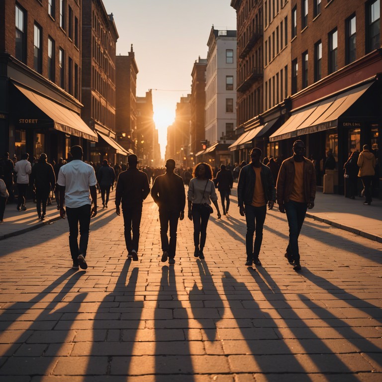 This track encapsulates the warm, golden hues of a sunset combined with the rhythmic pulse of traditional afrobeat, blended with elements of 1970s funk. It's designed to evoke memories of joyous summer evenings in vibrant urban landscapes, where the timeless sound of the past meets the heartbeat of the city. This track encapsulates the warm, golden hues of a sunset combined with the rhythmic pulse of traditional afrobeat, blended with elements of 1970s funk. It's designed to evoke memories of joyous summer evenings in vibrant urban landscapes, where the timeless sound of the past meets the heartbeat of the city.