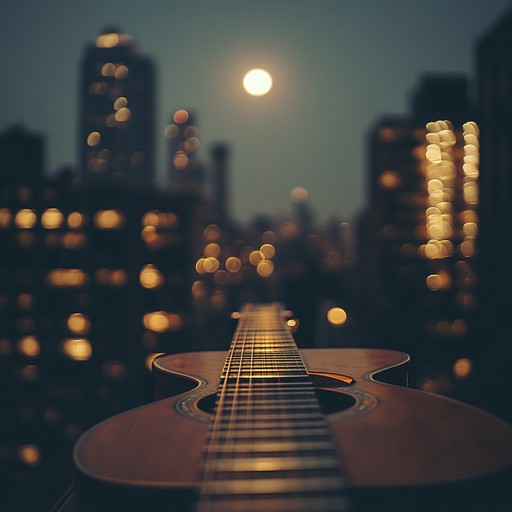 An instrumental lofi piece combining mellow guitar melodies with soothing beats, creating a sensual and calming atmosphere perfect for nighttime relaxation or romantic evenings.