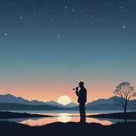gentle melody embraces tranquil evening