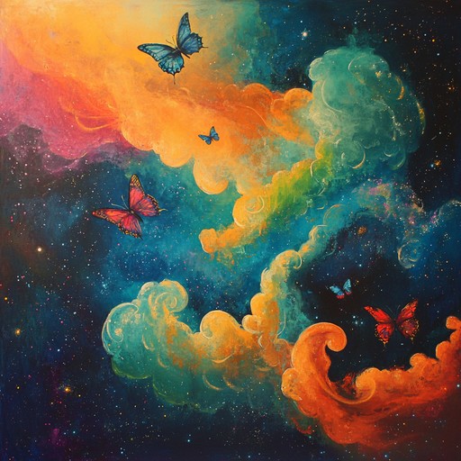 Embark on a musical journey blending whimsical melodies with psychedelic tones, creating a colorful and surreal soundscape. This instrumental features dreamy synths and playful rhythms, transporting listeners to a fantastical world filled with vibrant colors and imaginative scenes.