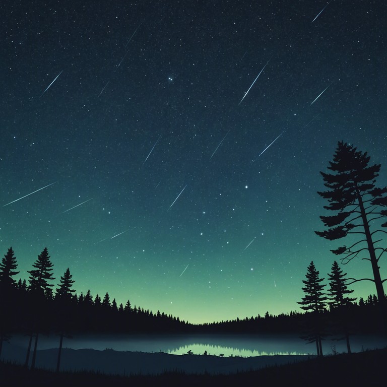Transporting the listener to a tranquil nocturnal realm, this alternative version emphasizes softer piano dynamics and even more elongated notes, accompanied by subtle ambient sounds that mimic the whisper of the night wind through leaves, enhancing the feeling of solitude and introspection under a starry sky.