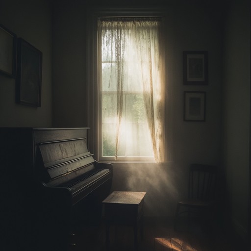 A gentle instrumental piece that weaves together soft piano notes with subtle string accompaniments, creating a warm and intimate atmosphere that evokes feelings of nostalgia and inner peace