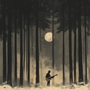 an eerie country instrumental evoking haunted woods and lingering spirits.