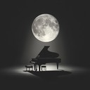 chilling piano melody serenades under an eerie night sky