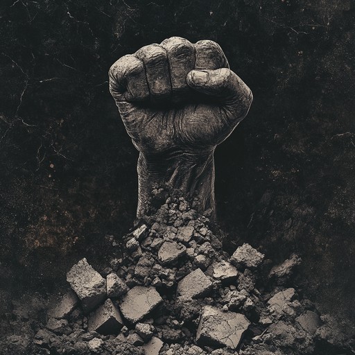 An intense and powerful instrumental track that combines aggressive guitar riffs, fast paced drumming, and dramatic shifts in dynamics to evoke the spirit of resilience and uprising in the face of adversity.