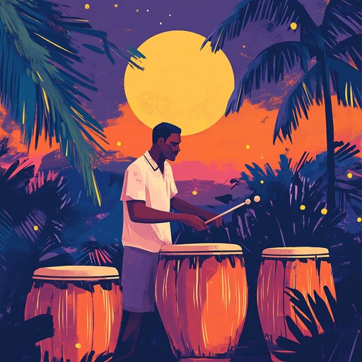 A captivating instrumental journey that fuses traditional african drumming patterns with soulful cuban harmonies, creating a hypnotic soundscape that transports listeners to a vibrant, rhythmic realm.