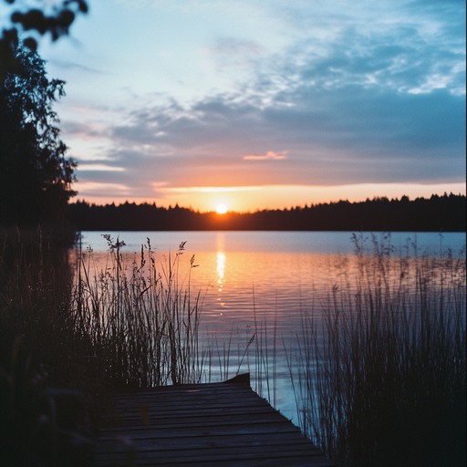 Capture the essence of a peaceful finnish summer evening with this heartwarming instrumental track. The gentle melodies and harmonious arrangements bring to life the serene beauty of a sunset by a lake, evoking feelings of nostalgia, peace, and joy. The music serves as a soundtrack to cherished memories of love and unforgettable sunsets. Let the soothing sounds transport you to the finnish countryside.