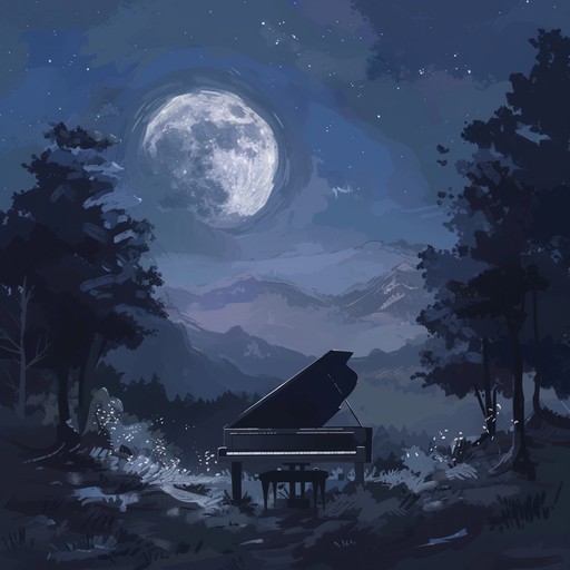 Imagine a gentle melody that captures the essence of a serene moonlit night, with soft melodies weaving through the cool air, evoking a sense of peace and wonder. A perfect backdrop for a quiet evening walk under the stars.