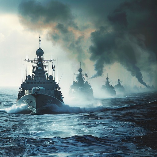 This instrumental piece captures the spirit and pride of the russian navy. The melody is carried by a triumphant brass section, supported by steady percussion and occasional accordion flourishes. The song starts with a slow, solemn introduction before building into a lively, march-like tempo that evokes images of sailors working together in unison.