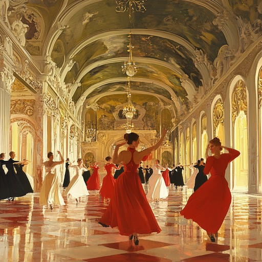 A grand waltz with rich orchestration, featuring powerful string sections and majestic brass accents. The melody dances gracefully, evoking images of liberation and renewal. Perfect for capturing moments of victory and transformation.