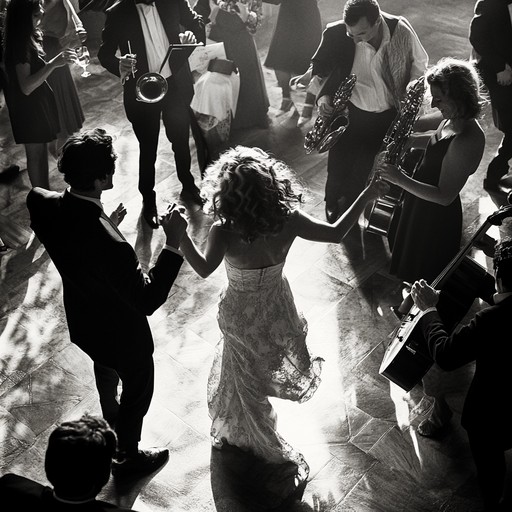 Feel the exhilaration of a traditional jewish wedding dance with rapid tempos and infectious melodies. This instrumental composition captures the essence of celebration with lively rhythms and a rich tapestry of sounds characteristic of jewish musical traditions. Perfect for festive occasions and parties where high energy and jubilant dancing are required.