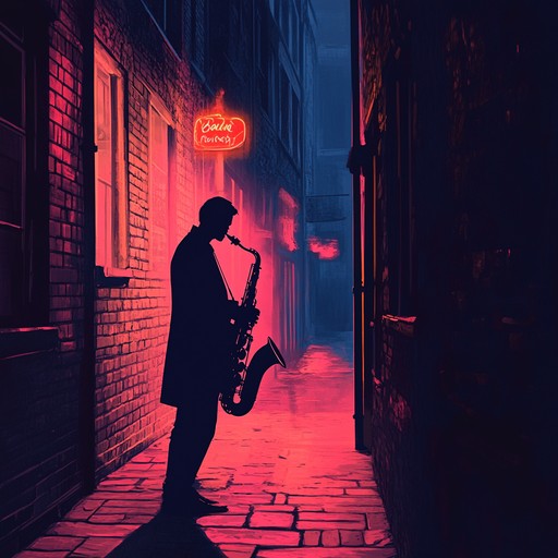 A soothing piece blending sultry saxophone with ambient textures, evoking the enigmatic mood of a 1970s city after dark, filled with longing and intrigue.