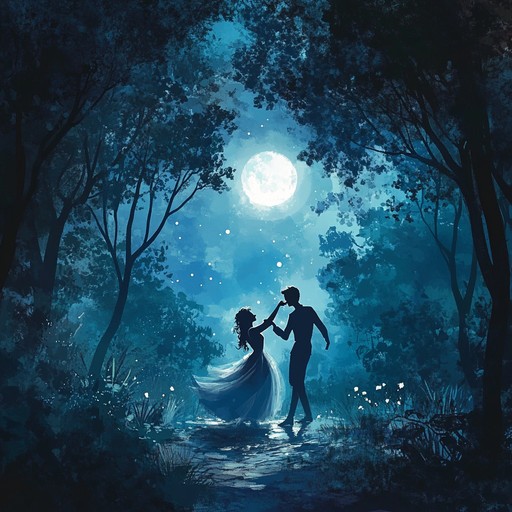 Whimsical moonlit serenade offers an ethereal and playful listening experience, capturing the essence of romantic encounters under a moonlit sky. This instrumental piece uses light hearted yet intricate melodies to paint a sonic picture of celestial charm.