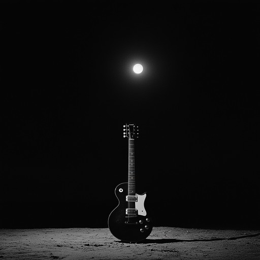 A haunting, slow blues rock piece characterized by soulful, emotional guitar riffs, capturing the essence of midnight loneliness. The deep rhythm section and subtle bass create an atmosphere of introspection and melancholy, invoking feelings of nostalgia and longing.