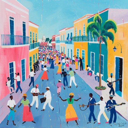 An exciting instrumental track blending afro cuban rhythmic patterns with dynamic horn sections. Perfect for creating an energetic, festive atmosphere at any dance party, capturing the essence of havana's lively nightlife.